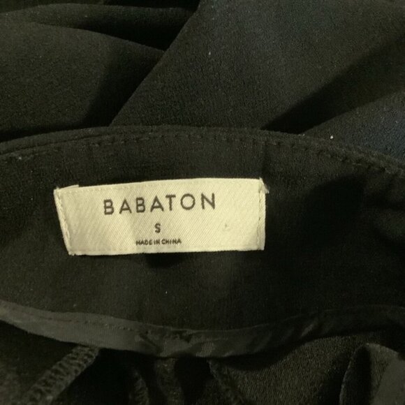 BABATON ARITZIA BLACK WIDE LEG HIGH WAIST PANTS S - Picture 9 of 9